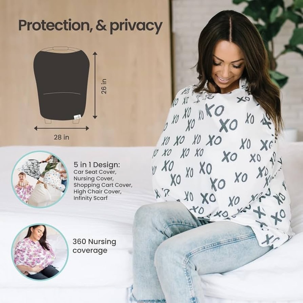 Copper Pearl Multi-Use Cover: Car Seat, Nursing, and Stroller Cover for Sun - Picture 5 of 9